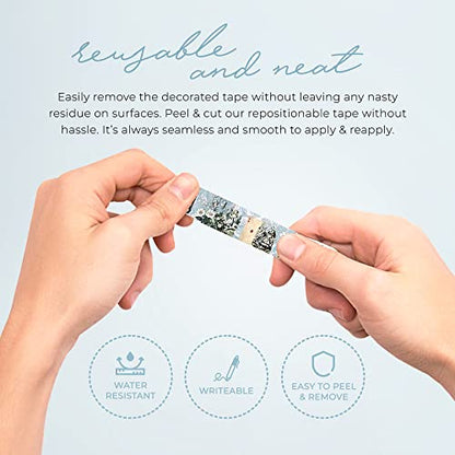 Blue Alice Adventures in Wonderland Playing Cards & Washi Tape Set