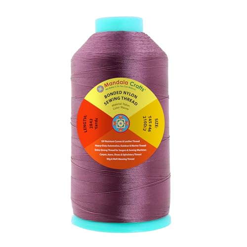 Size 46 210D T45 Mauve Bonded Nylon Thread (948 Foot)
