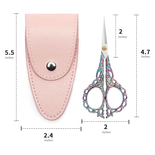 4.7 INCH Embroidery Scissors Small Sewing Scissors With Cover