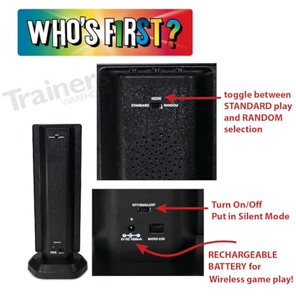Who's First? v3 Wireless Game 6 Buzzer System
