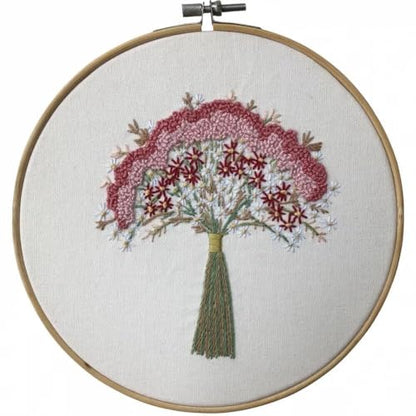 Needle Point Kits Adults Full Range of Starter Including Instructions Stamped Cloth with Pattern Hoop Color Threads and Tools Art Projects