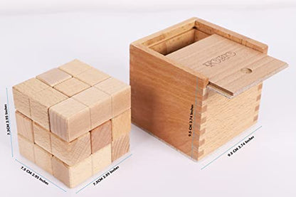 TOWO Large Wooden Soma Cube Puzzle