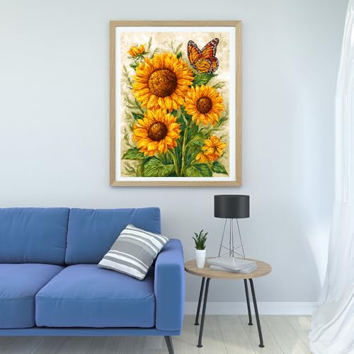 14ct Counted Stamped Cross Stitch Kits for Adults Flowers Printed Cross Stitch Patterns Art Crafts Cross Stitch Supplies