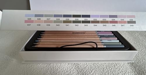 Soft Pastel Pencils 24 Colors Grey Tone Art Drawing Pencil Set