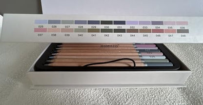 Soft Pastel Pencils 24 Colors Grey Tone Art Drawing Pencil Set