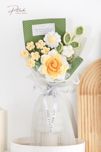 Hand Woven Crochet Flower Bouquet