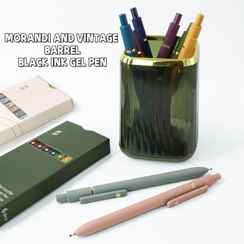 12 Pcs Gel Pens 0.5mm Quick Dry Black Ink Pens Fine Point Smooth Writing Pens (12 Count)