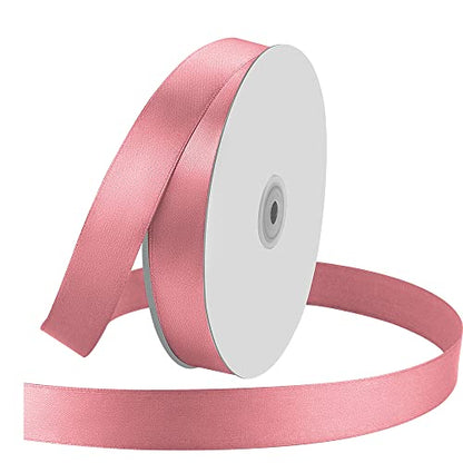 1" x 100 Yards Pink Satin Ribbon Crafts Gift Wrapping (300 Foot)