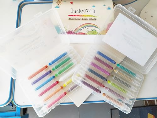 Non toxic Dustless Chalk for Kids (24 Count)