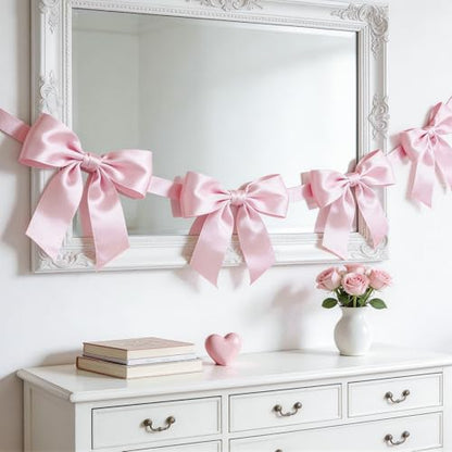 Light Pink Satin Ribbon 4 Inch x 10 Yards Double Faced