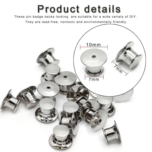 30 PCS Pin Backs Locking