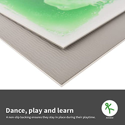 9 Pack 12" X 12" Sensory Tiles for Activity Play Centers for Children (9 Count)