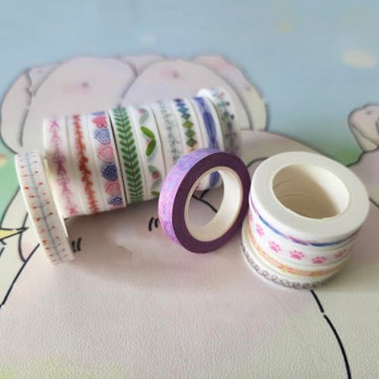 15 Rolls Slim Washi Tape Set