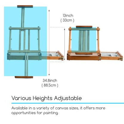 Portable Tabletop Easel for Painting