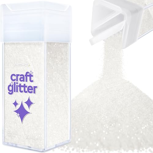 Craft Glitter Shaker White Iridescent 130g Microfine (4.58562 Ounce)