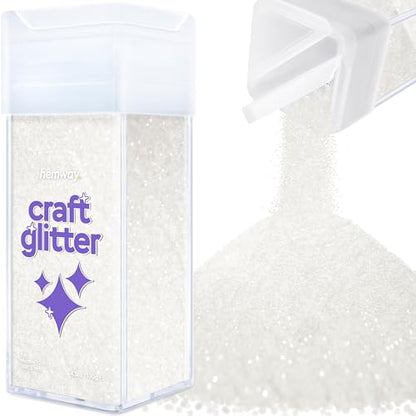 Craft Glitter Shaker White Iridescent 130g Microfine (4.58562 Ounce)