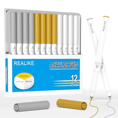 Acrylic Paint Markers for Cricut Maker 4 (12 Count)