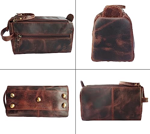 Leather Toiletry Bag for Men