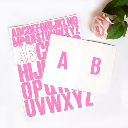 Letter Stickers 1560 Pieces 30 Sheets Stick on Vinyl Letters Capital Alphabet Sticker Letter for Craft Bulletin Boards Classroom Home Business Decor (1560 Count)