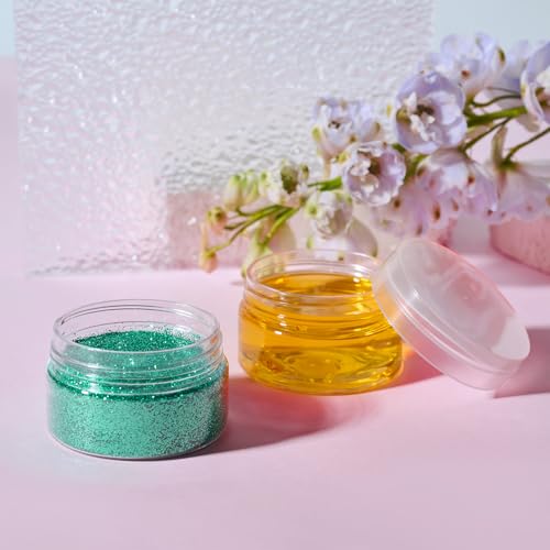 36 Pack 1 OZ Plastic Jars Clear Cosmetic Container with Lids (36 Count)