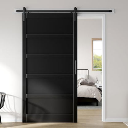 48x96 Black Barn Door with 8FT Hardware Kit
