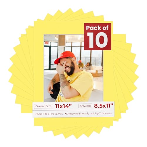 11x14 Mat for 8.5x11 Photo (10 Count)