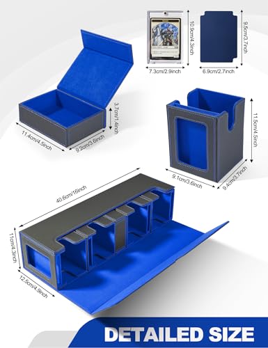 Card Deck Box for MTG with Commander Display