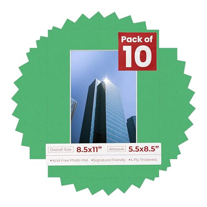 5.5x8.5 Mat for 8.5x11 Frame (10 Count)