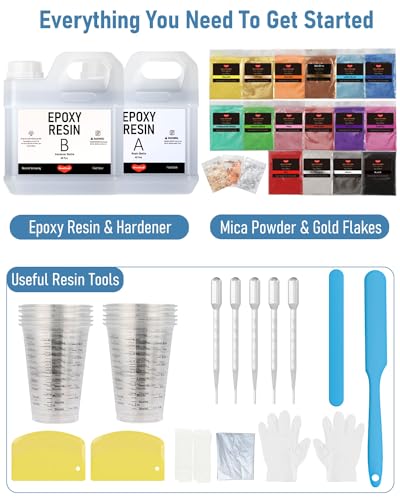 80 Oz Crystal Clear Epoxy Resin Kit (80 Ounce)