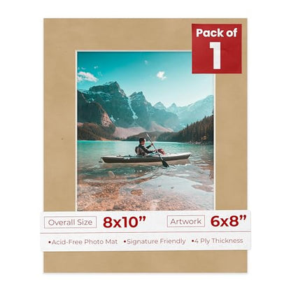 8x10 Mat Bevel Cut for 6x8 Photos