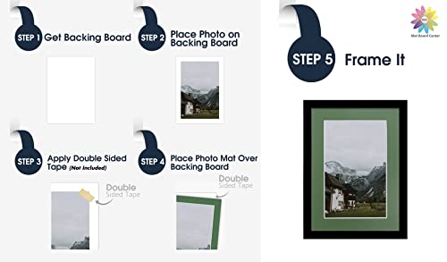 Mat Board Center 10 Pack 5x7 Photo Mats for 4x6 Picture