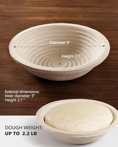 Wood Pulp Banneton Bread Proofing Baskets (2 Count)