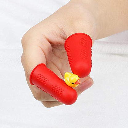 12 Pieces Silicone Hot Glue Gun Finger Caps