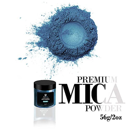 Blue Grey Mica Powder for Epoxy Resin 56g