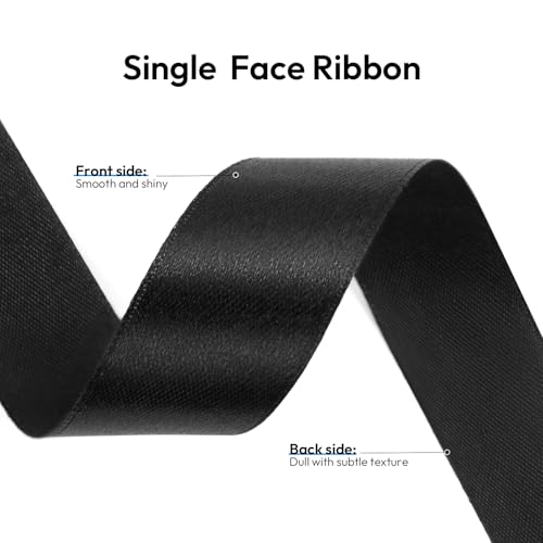 5 8 Inch 100 Yards Black Ribbon (300 Foot)