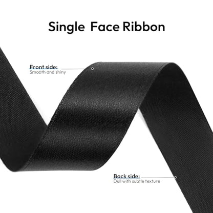 5 8 Inch 100 Yards Black Ribbon (300 Foot)