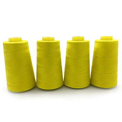 4 Cones of 3000 Yards Each Spool Thread for All Purpose