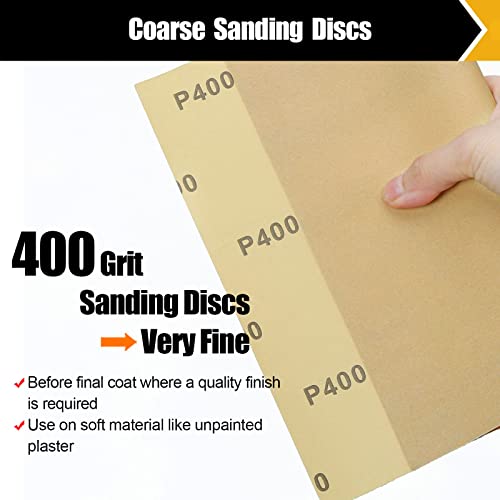 400 Grit Sand Paper 9" x 11" (10 Count)