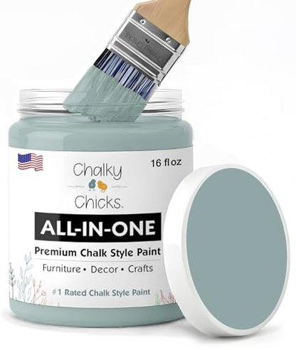 Stormy Seas 16 Fl Oz Chalk Paint for Furniture All in One