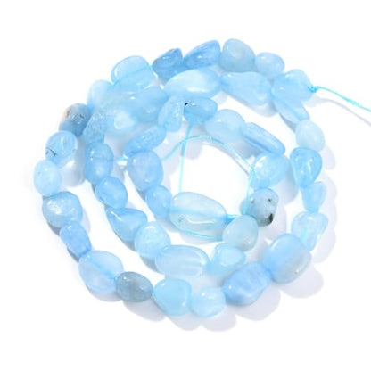 Aquamarine Pebble Nugget Oval Free Tumbled Stone 6