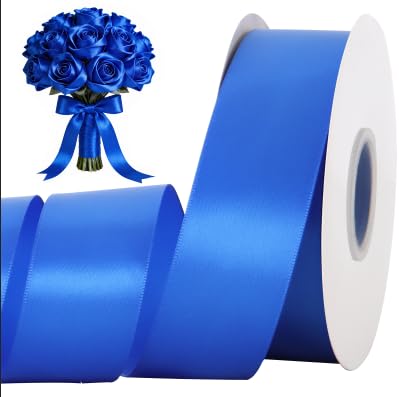 100 Yard Royal Blue Satin Ribbon 1