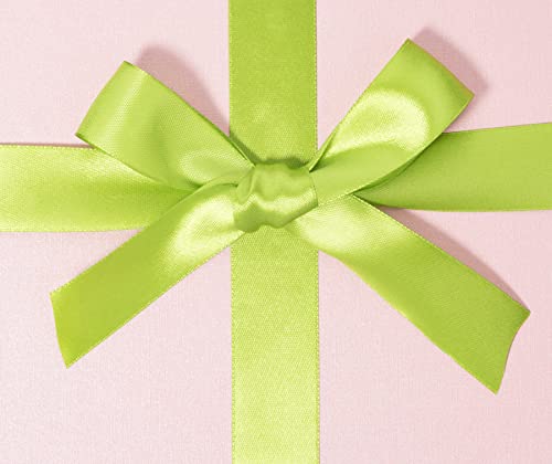 1 Inch Apple Green Solid Satin Ribbon for Gift Wrapping