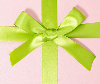 1 Inch Apple Green Solid Satin Ribbon for Gift Wrapping