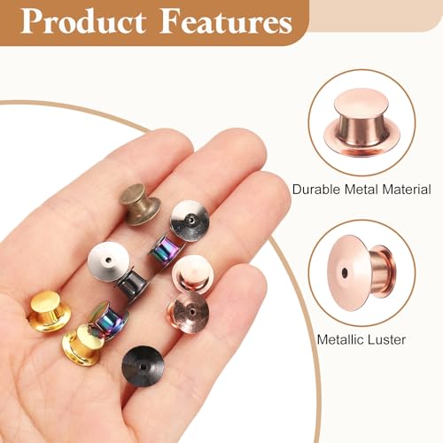 30Pcs Metal Locking Pin Backs (30 Count)