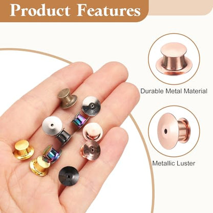 30Pcs Metal Locking Pin Backs (30 Count)