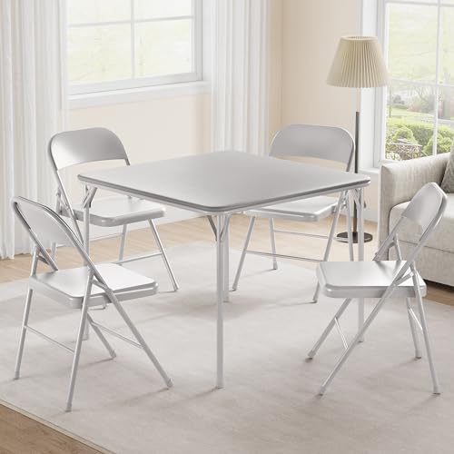 34 Inch Folding Card Table with Padded Top