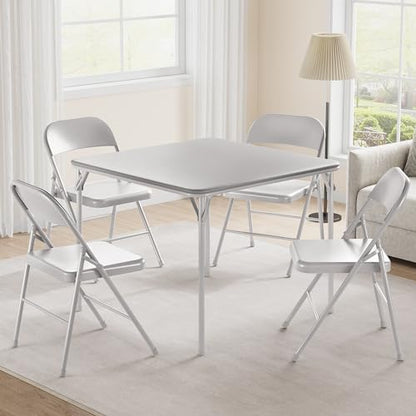34 Inch Folding Card Table with Padded Top