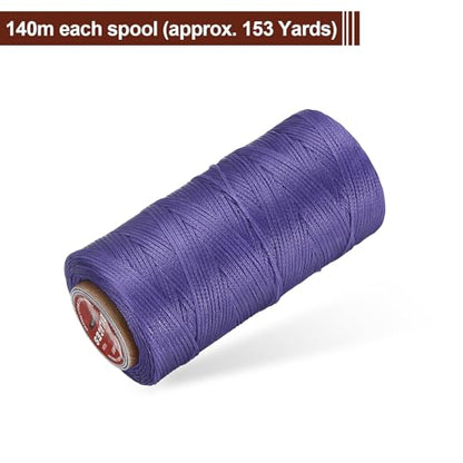 Flat Leather Sewing Waxed Thread