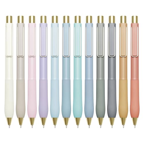 Ballpoint Pens Black Ink Pen 1.0mm Medium Point with Super Soft Grip (12 Count)