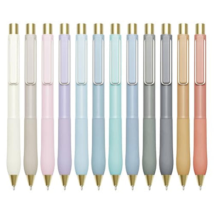 Ballpoint Pens Black Ink Pen 1.0mm Medium Point with Super Soft Grip (12 Count)